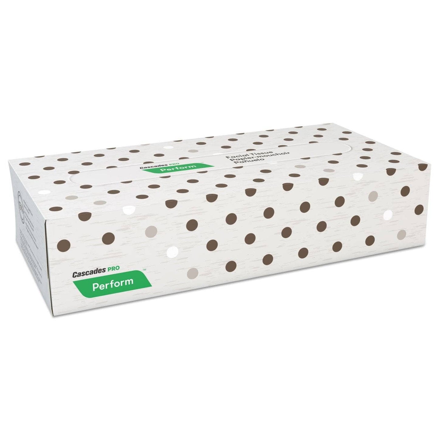 Cascades Perform Facial Tissue, 2-Ply, Beige, 100 Sheets/Box, 30 Boxes/Carton - CSDF300