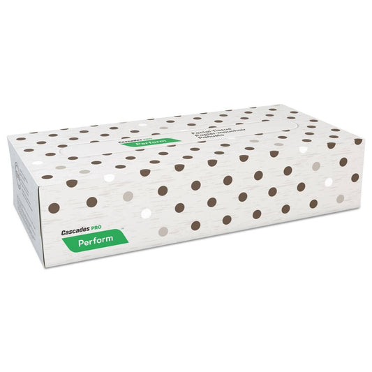 Cascades Perform Facial Tissue, 2-Ply, Beige, 100 Sheets/Box, 30 Boxes/Carton - CSDF300