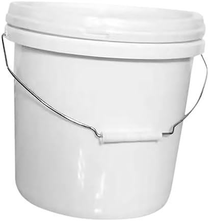 Plastic Barrel Round Plastic Tub Bucket with Lid Plastic Bucket with Lid Small Bucket with Handle Water Container for Farm Cleaning Buckets Household Empty Bucket Garden Bucket Keg