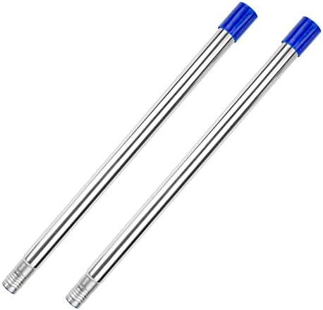 Purpose-Designed ITTAR Additional Pole, 2 PCS 16 inch Threaded Extension Pole Suitable for Window Cleaner Squeegee