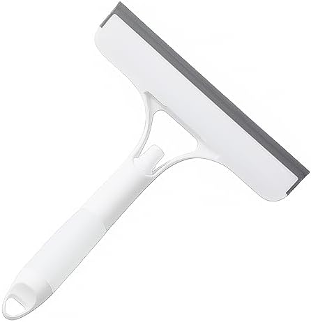 1 Pack.3-in-1 Squeegee Shower Cleaner with Built-in Spray: Effortless Cleaning for Windshields, Windows, Floors, Mirrors, Glass Doors, and Countertops! 10.12-Inch Blade, 8.47-Inch Long Handle.