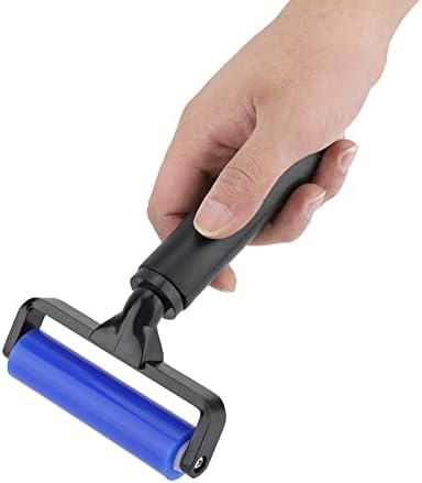 Pissente Silicone Manual Roller Cleaner Tool, Under The Action of Static Electricity, Remove Tiny Dust Particles Dust Removal Roller Anti Static Cleaner Tool for Household (12 inch)