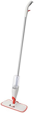 OXO Good Grips Microfiber Spray Mop with Slide-Out Scrubber,Red/White