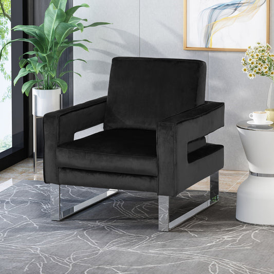 Arm Chair - Black - Fabric