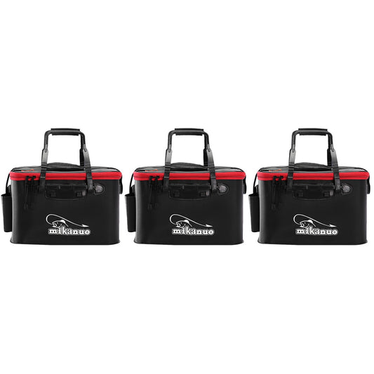 3pcs 50cm Multi-Function Folding Thicken Live Fishing Box EVA Tank Bucket Camping Outdoor Fishing Bag Tackle Fishbox