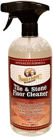 PARKER & BAILEY Tile & Stone Cleaner - Granite Countertop Cleaner Kitchen Island Cleaning Spray Marble Cleaner Tile Cleaner Slate Quartz Daily Granite Cleaner Bathroom Counter Cleaner - 32 oz
