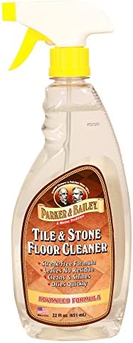 PARKER & BAILEY Tile & Stone Cleaner - Granite Countertop Cleaner Kitchen Island Cleaning Spray Marble Cleaner Tile Cleaner Slate Quartz Daily Granite Cleaner Bathroom Counter Cleaner - 22 oz