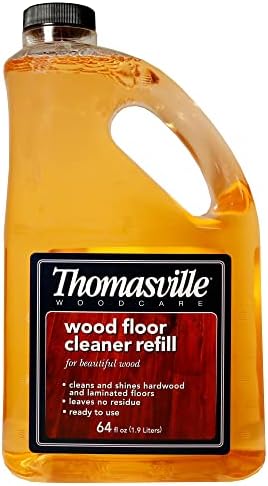 THOMASVILLE WOOD FLOOR CLEANER REFILL - Multisurface Wood Cleaner and Polish Furniture Quick Shine Restorer Protector Kitchen Cabinets Surface Cleaner House Cleaning Supplies Home Improvement