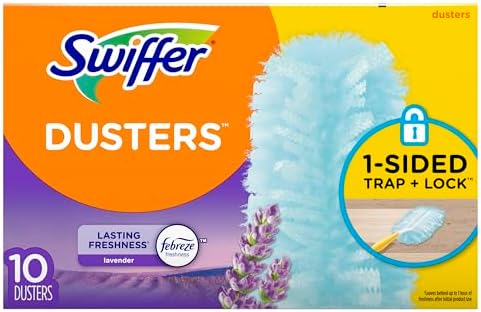 Swiffer 180 Dusters Multi Surface Refills, with Febreze Lavender & Vanilla scent, 10 Count (Packaging May Vary)