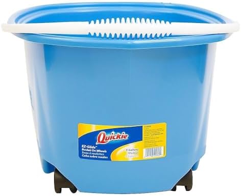 Quickie EZ-Glide 20 Quart Blue Bucket on Wheels (20000ZQK)