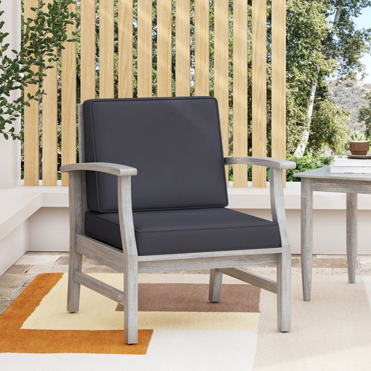 Perla Club Chair, Light Gray