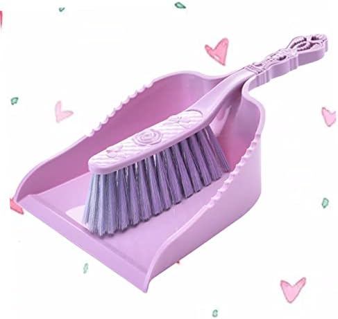 Zerodeko 1 Set Home Cleaning Tool dust pan Cleaning Tools Hand Held Dustpan Cleaning Dustpan Portable Pan Dustpan Brush Desktop Cleaning Tools Desktop Cleaner Broom Purple Household