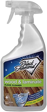 Black Diamond Laminate Floor Cleaner and Hardwood Floor Cleaner Spray - Versatile Solution Safe for Vinyl Floors, Wood Floors, and Engineered Hardwood Floors - 32 Fl Oz