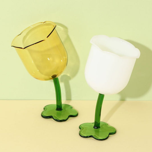 Tulip Glass  White