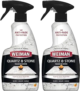 Weiman Quartz Countertop Cleaner and Polish (2 Pack) Clean and Shine Your Quartz Countertops Islands and Stone Surfaces with Ultra Violet Protection