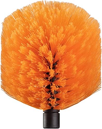 Cobweb Duster Head Brush // Spider Web Brush for Outdoor & Indoor Web Cleaning // Twist-On Corner Duster Fits Standard Acme Threaded Extension Poles // Best Cobweb Brush Head (Pole Sold Separately)