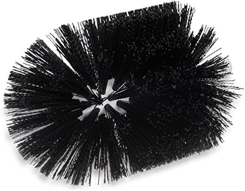 SPARTA Flo-Pac Plastic Floor Drain Brush, Drain Brush, Drain Cleaning Brush With Long Lasting For Cleaning , 6 Inches, Black
