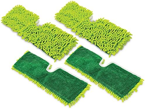 2-Sided Microfiber Mop Refill Case of 4,Green
