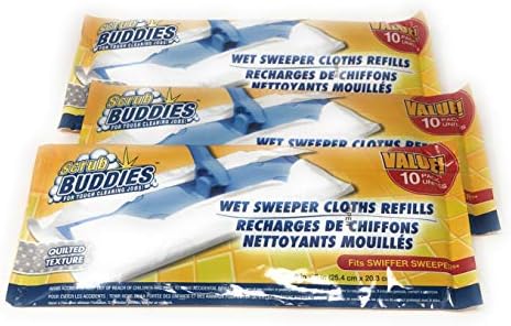 Scrub Buddies-Wet Sweeper Cloth Refills- Pack of 10 (3)