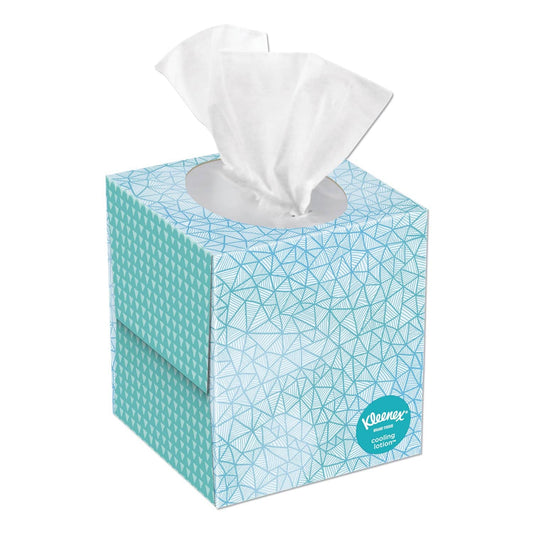 Kleenex Cool Touch Facial Tissue, 2-Ply, White, 45 Sheets/Box, 27 Boxes/Carton - KCC50140
