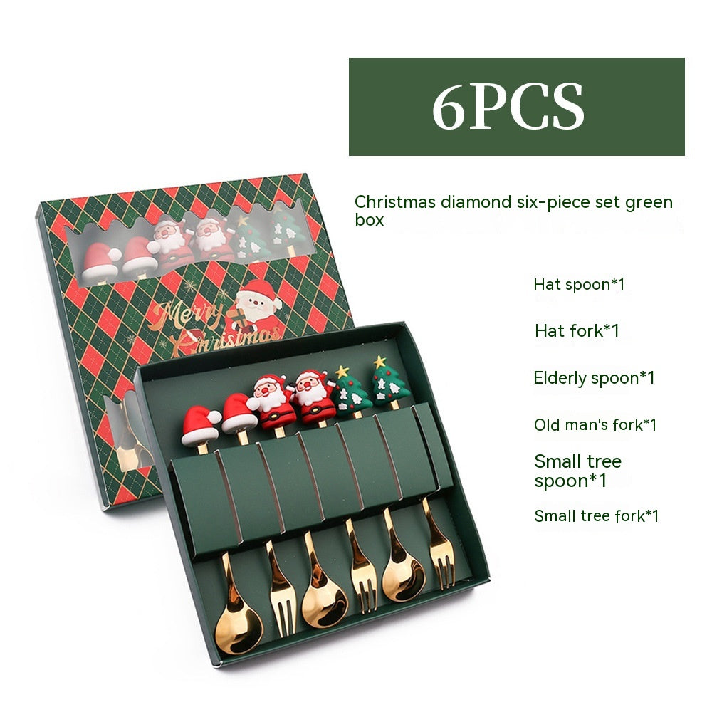 Creative Stainless Steel Christmas Spoon Kit