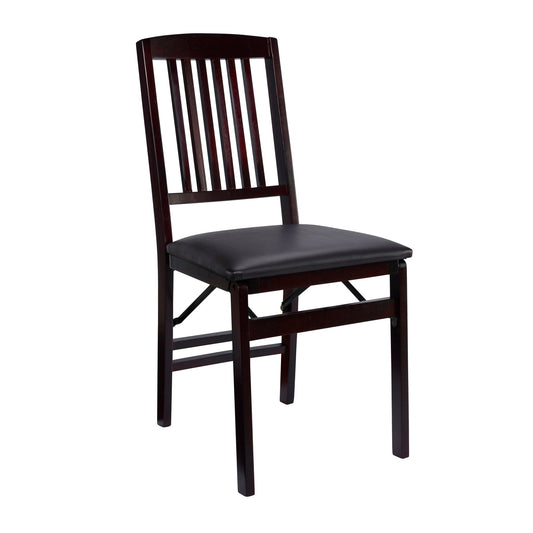 Triena 18 In Mission Back Folding Chair - Set Of Two