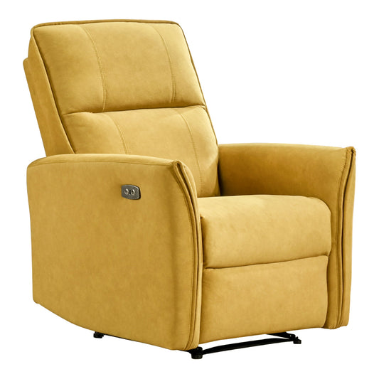 Ashland Orange Suede Recliner Chair