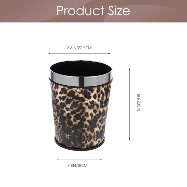 Bathroom Trash Can Household Garbage Retro Style Paper Waste Container Small Plastic Home Supply Bucket Office Containers
