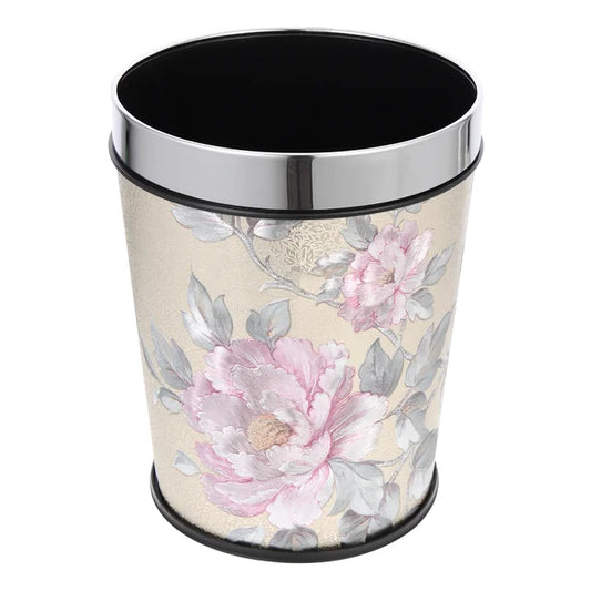 Bathroom Trash Can Household Garbage Retro Style Paper Waste Container Small Plastic Home Supply Bucket Office Containers
