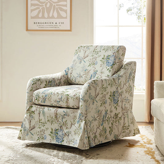 Bertram Claas 360 Degree Swivel Chair With Slipcover