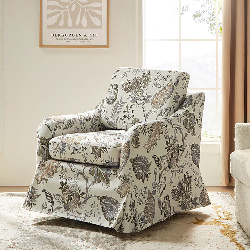 Bertram Claas 360 Degree Swivel Chair With Slipcover