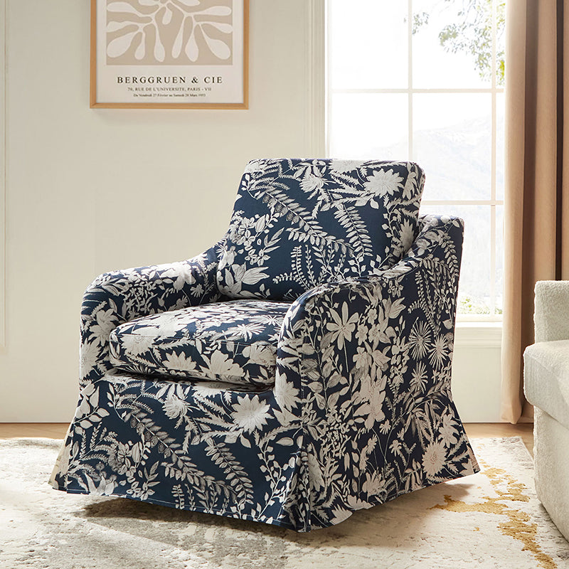 Bertram Claas 360 Degree Swivel Chair With Slipcover