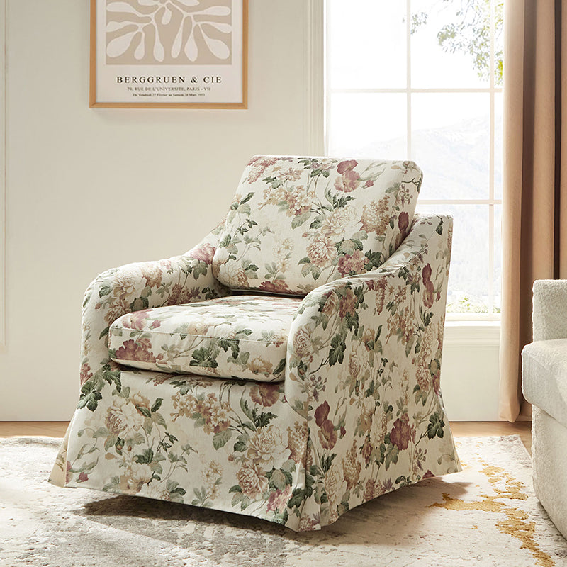 Bertram Claas 360 Degree Swivel Chair With Slipcover