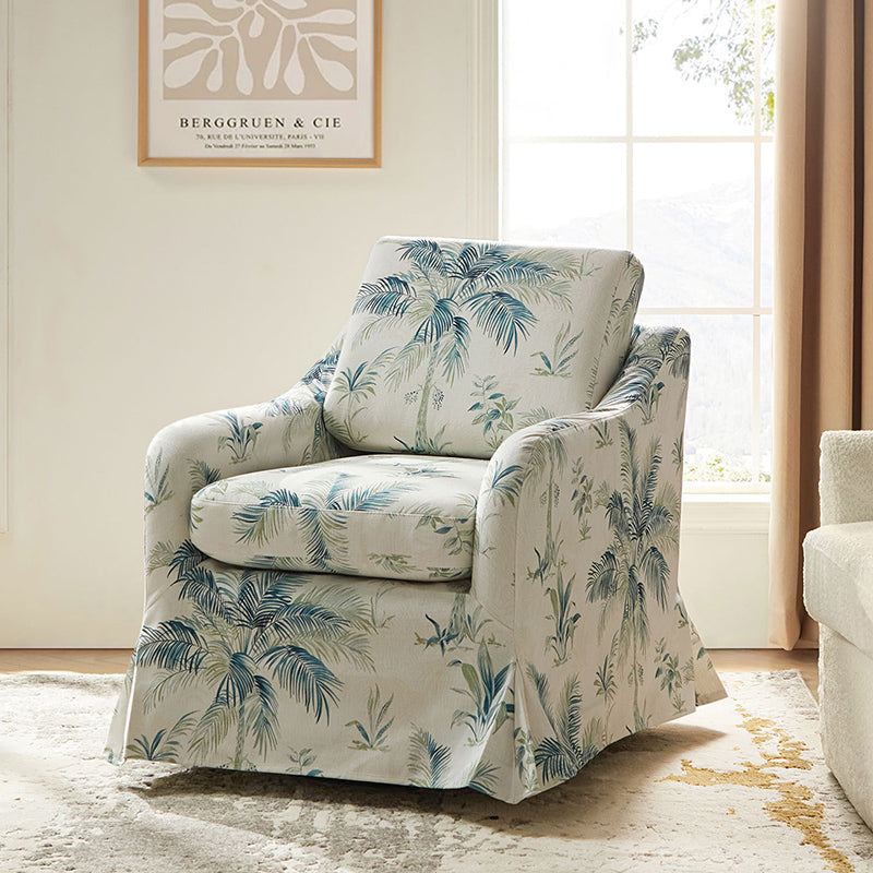 Bertram Claas 360 Degree Swivel Chair With Slipcover