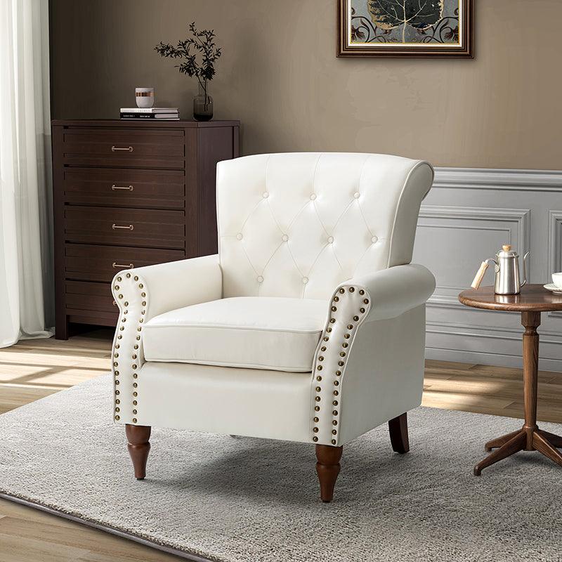 Deniz Vegan Leather Armchair - Hulala Home
