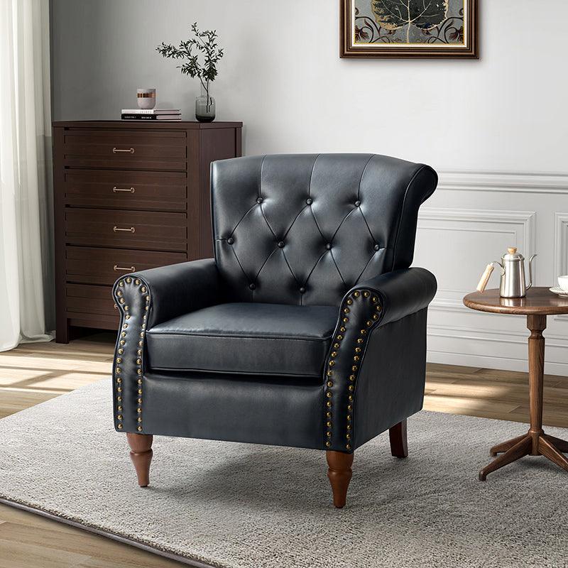 Deniz Vegan Leather Armchair - Hulala Home
