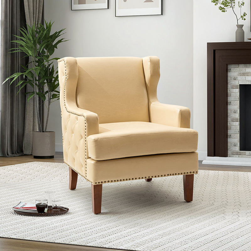 Baptiste Vegan Leather Armchair