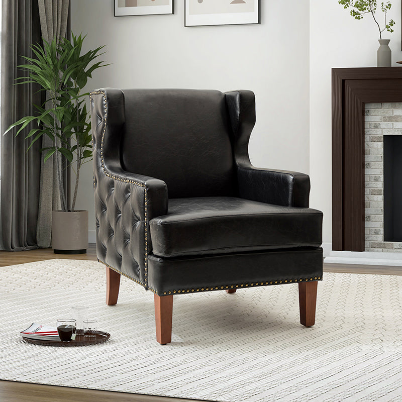 Baptiste Vegan Leather Armchair