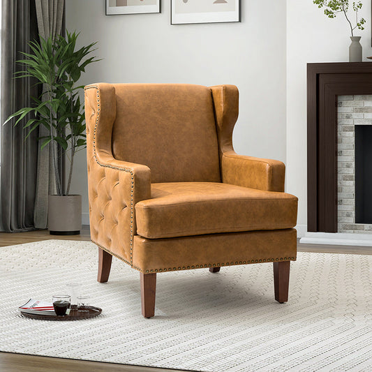 Baptiste Vegan Leather Armchair