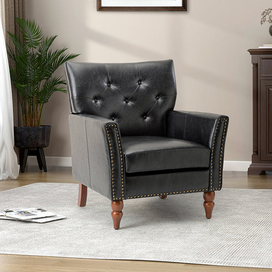 Klaus Vegan Leather Armchair