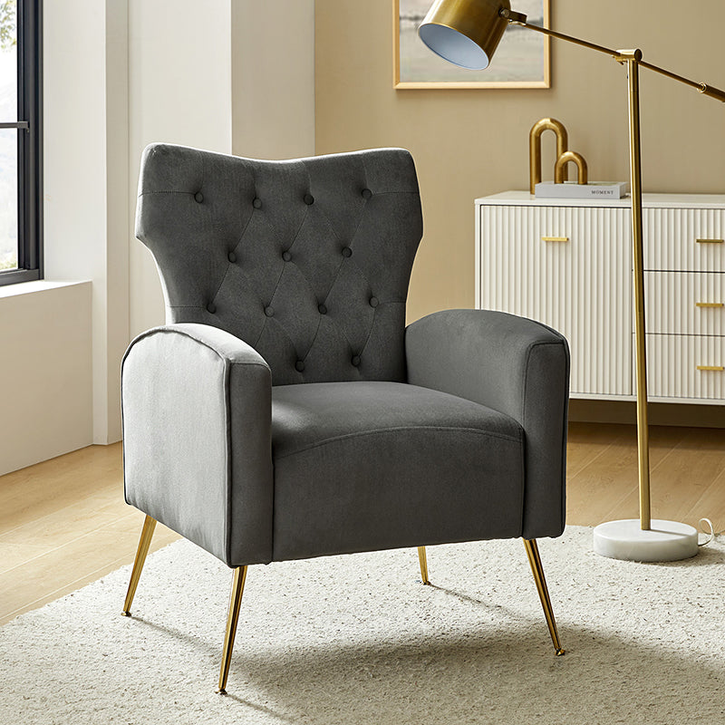 Amira Tufted Velvet Armchair