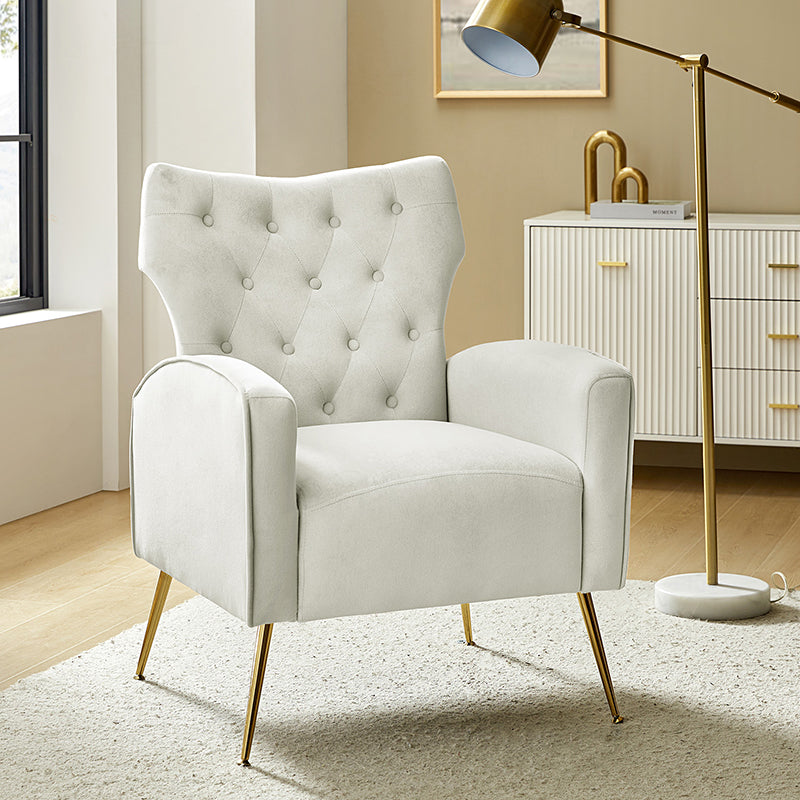 Amira Tufted Velvet Armchair
