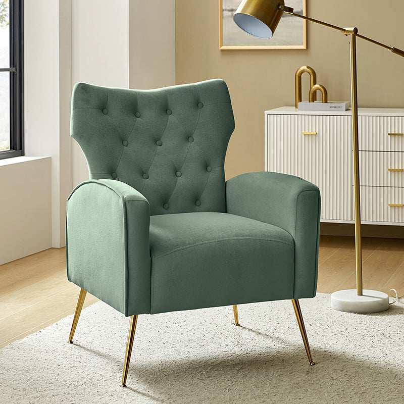 Amira Tufted Velvet Armchair