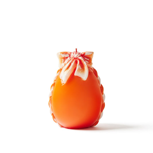 Large Easter Egg with Bow - Orange