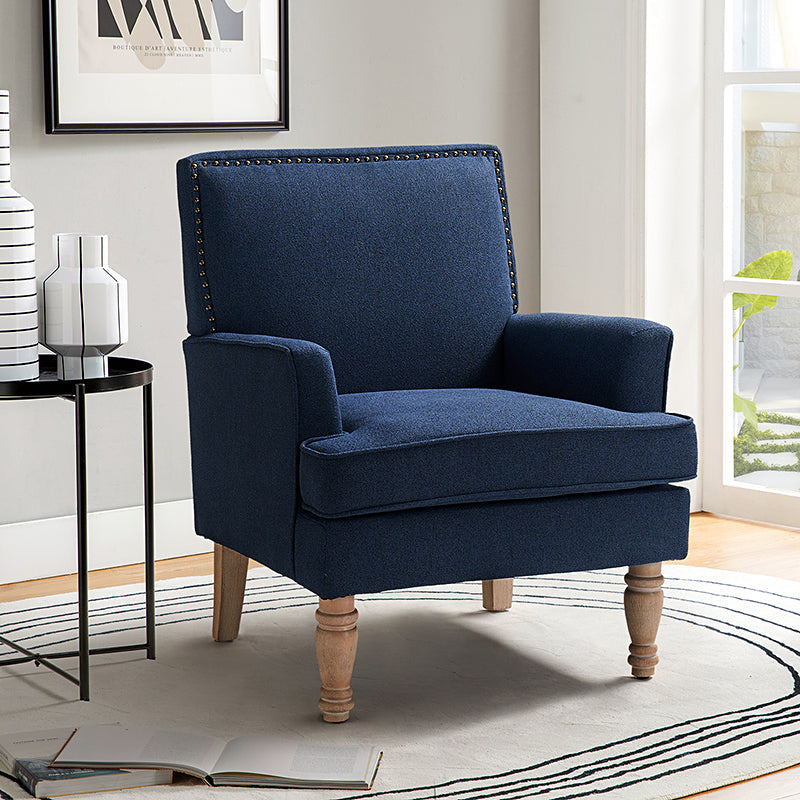 Augustus Upholstered Armchair with Nail-Head Trim