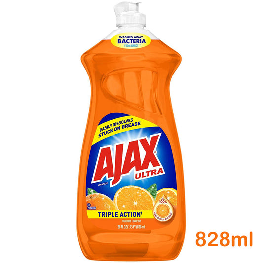 AJAX -  Dishwashing Liquid / Hand Soap, Orange 828ml