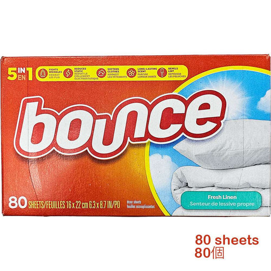 Bounce - Fabric Softener Dryer Sheets Fresh Linen 80 count