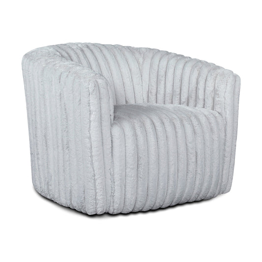 Mayfield Light Gray Velvet Swivel Chair