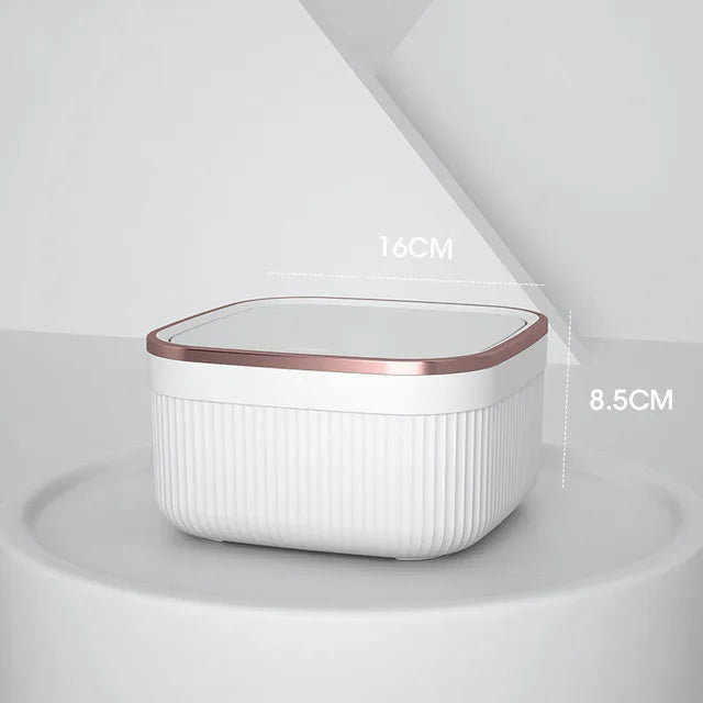Mini Small Waste Bins Desktop Garbage Basket Home Table Plastic Trash Can Office Supplies Small Dustbins Sundries Barrel Box Waste Bins