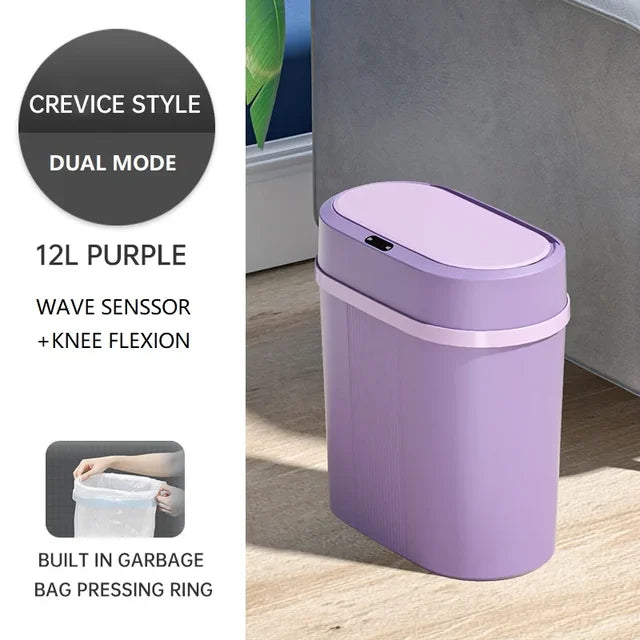 Mode Automatic  Waterproof Trash Living Can Garbage Smart Induction Bathroom Bin Kitchen Dual